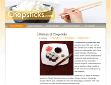 Tablet Screenshot of chopsticks.com